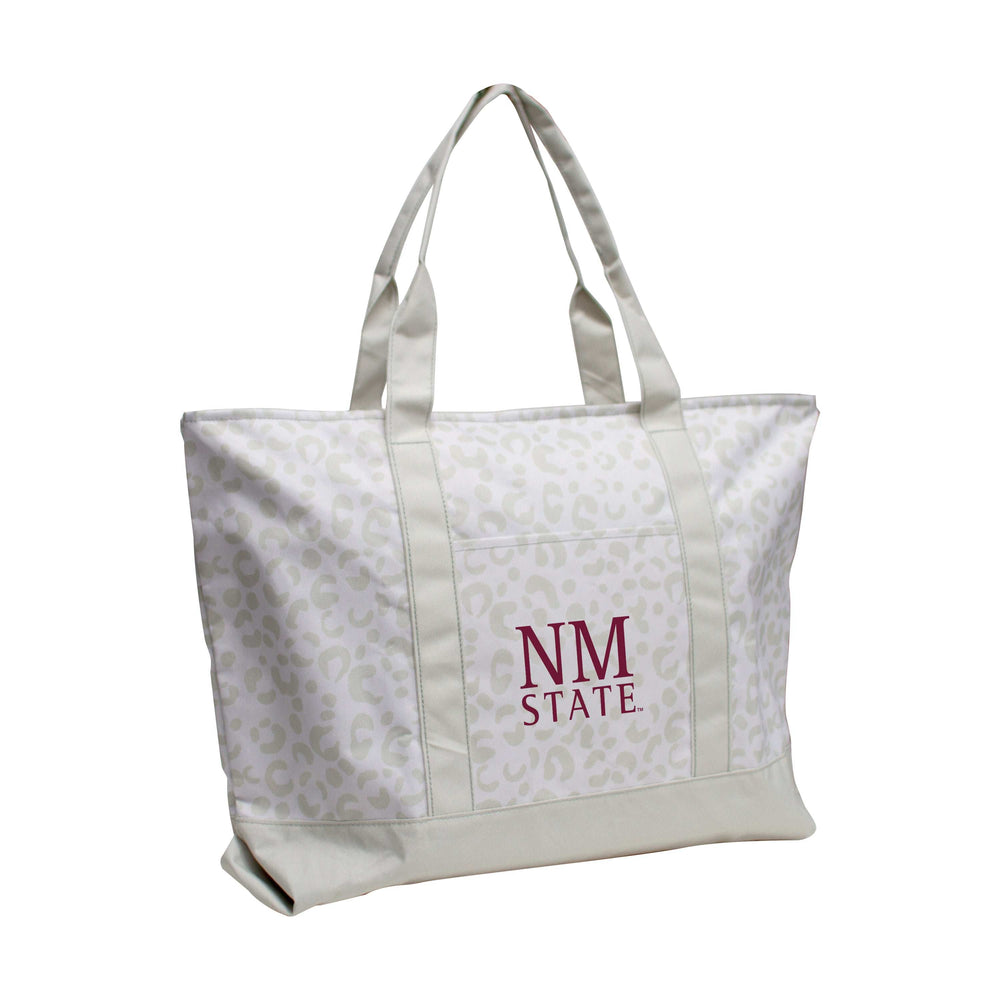 New Mexico State Leopard Pattern Tote - Logo Brands - Flyclothing LLC