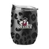 NM State Leopard 16oz Black Powdercoat Curved Beverage - Logo Brands - Flyclothing LLC