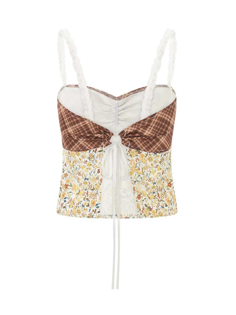 Lace Detail Floral Sweetheart Neck Cami - Trendsi - Flyclothing LLC