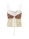 Lace Detail Floral Sweetheart Neck Cami - Trendsi - Flyclothing LLC