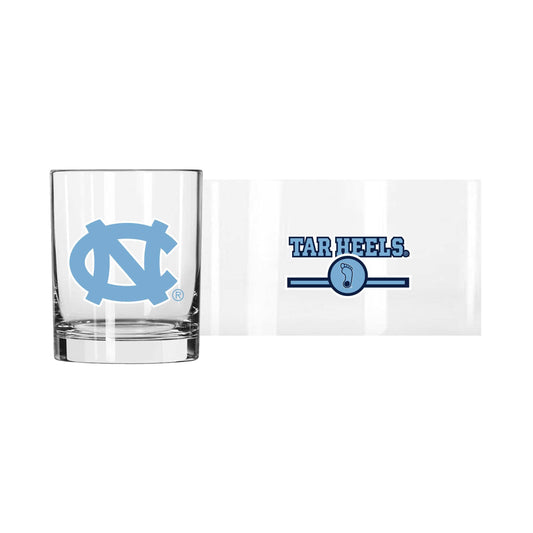 North Carolina 14oz Letterman Rocks Glass - Logo Brands - Flyclothing LLC