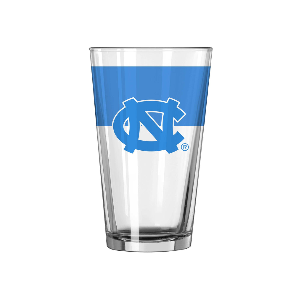 North Carolina 16oz Colorblock Pint Glass - Logo Brands - Flyclothing LLC