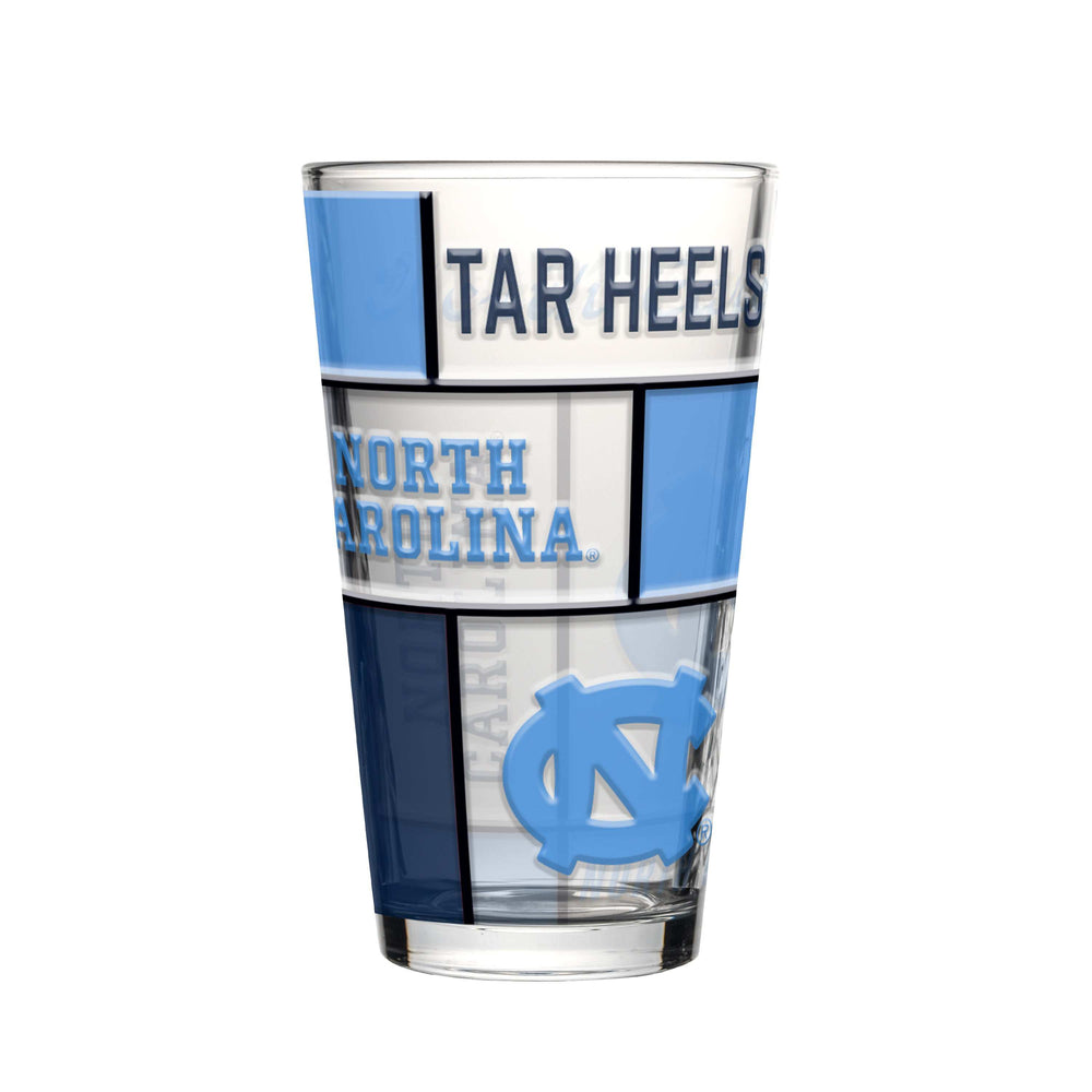 North Carolina 16oz Quilted Stained Pint Glass - Logo Brands - Flyclothing LLC