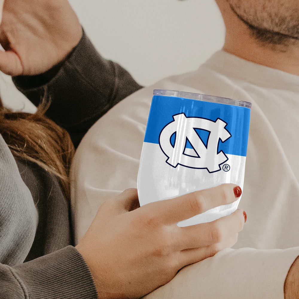North Carolina 16oz Colorblock Stainless Curved Beverage - Logo Brands - Flyclothing LLC