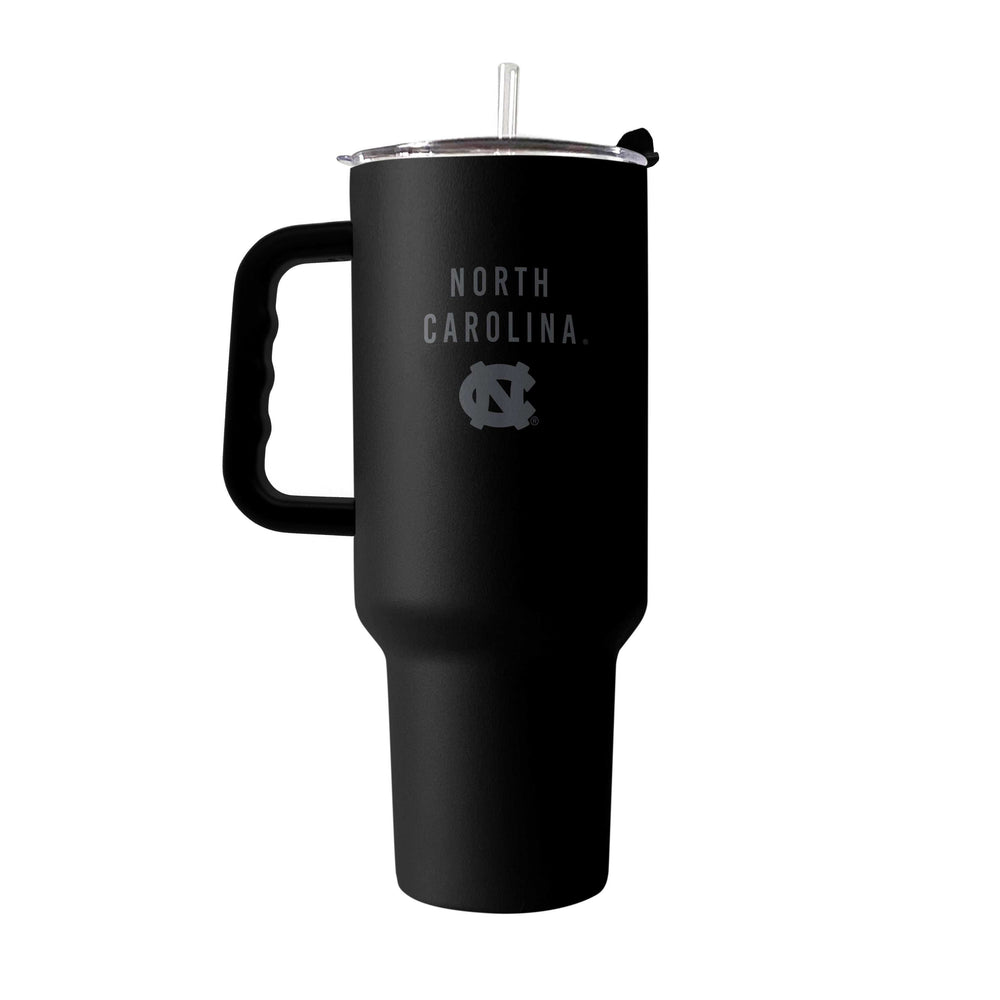 North Carolina 40oz Black Tonal Powder Coat Tumbler - Logo Brands - Flyclothing LLC
