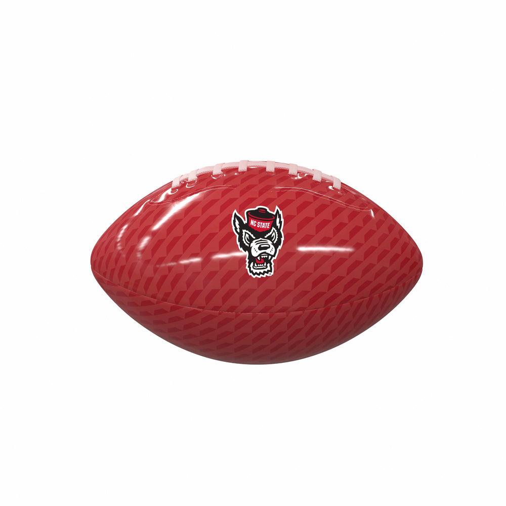 NC State Carbon Fiber Mini Size Glossy Football - Logo Brands - Flyclothing LLC
