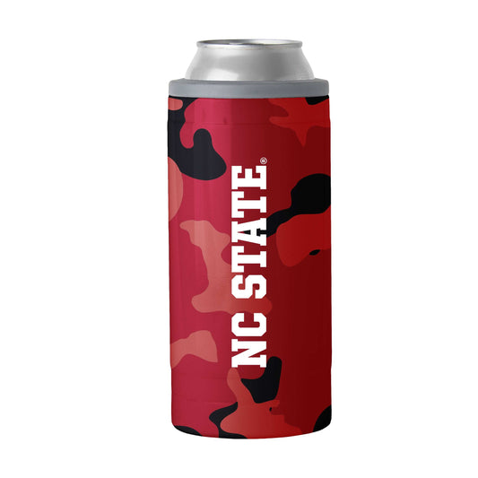 NC State Camo Swagger 12oz Slim Can Coolie - Logo Brands - Flyclothing LLC