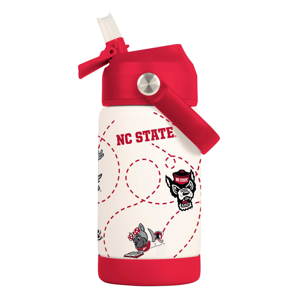 NC State 12oz Mascot SS Kids Bottle - Logo Brands - Flyclothing LLC
