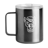 NC State Black 15oz Stainless Steel Mug - Logo Brands - Flyclothing LLC