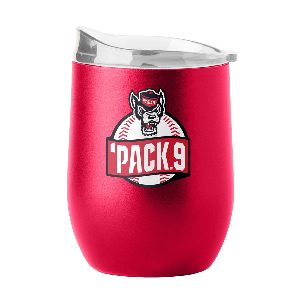 NC State 'Pack 9 16oz Powder Coat Curved Beverage - Logo Brands - Flyclothing LLC