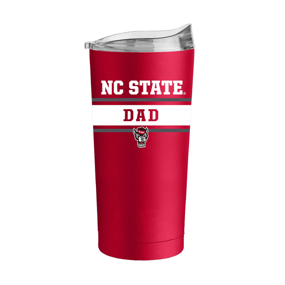 NC State Dad Red 20oz Powder Coat Tumbler - Logo Brands - Flyclothing LLC