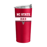 NC State Dad Red 20oz Powder Coat Tumbler - Logo Brands - Flyclothing LLC