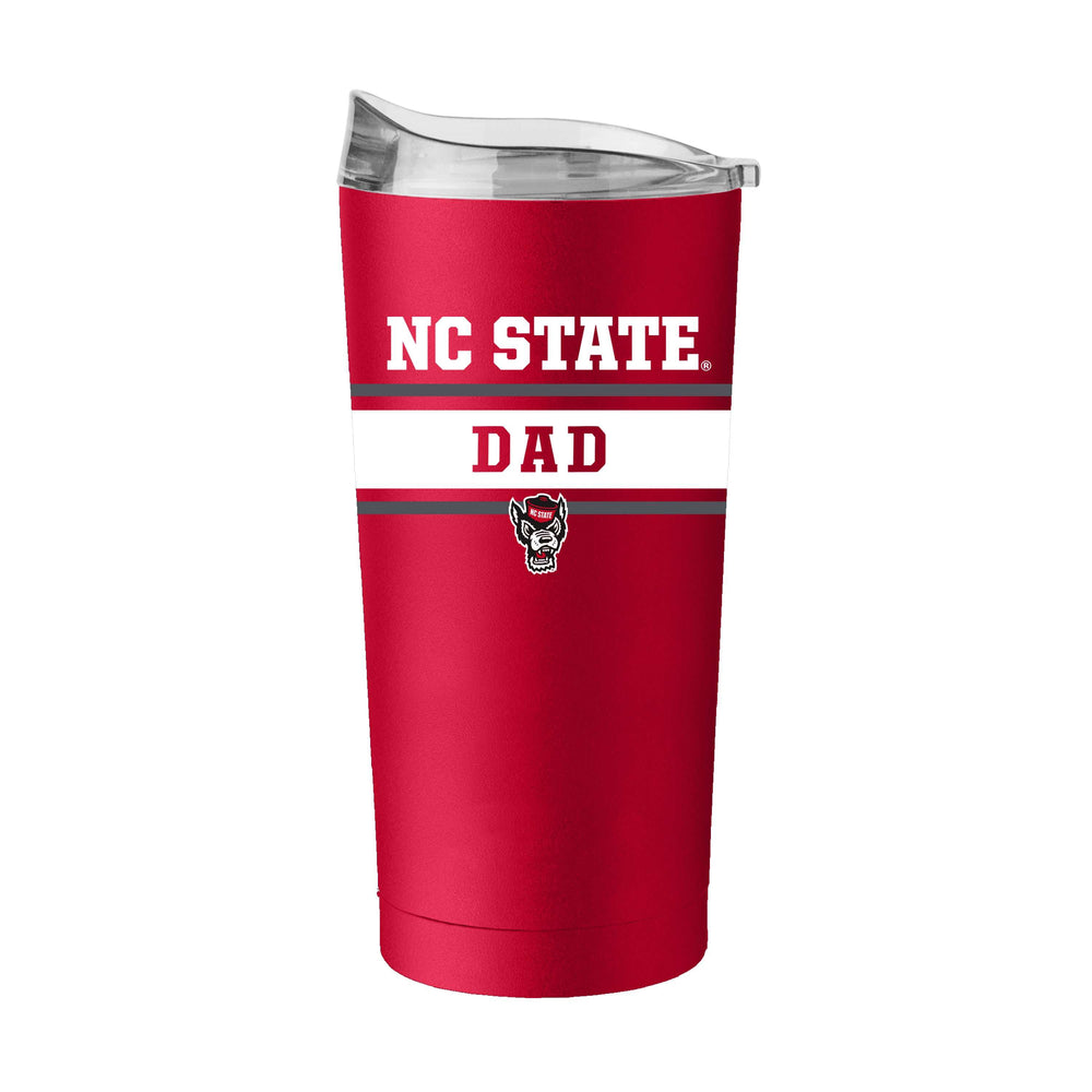 NC State Dad Red 20oz Powder Coat Tumbler - Logo Brands - Flyclothing LLC