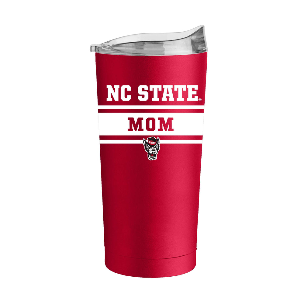 NC State Mom Red 20oz Powder Coat Tumbler - Logo Brands - Flyclothing LLC