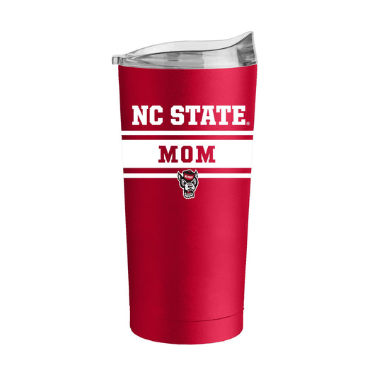 NC State Mom Red 20oz Powder Coat Tumbler - Logo Brands - Flyclothing LLC