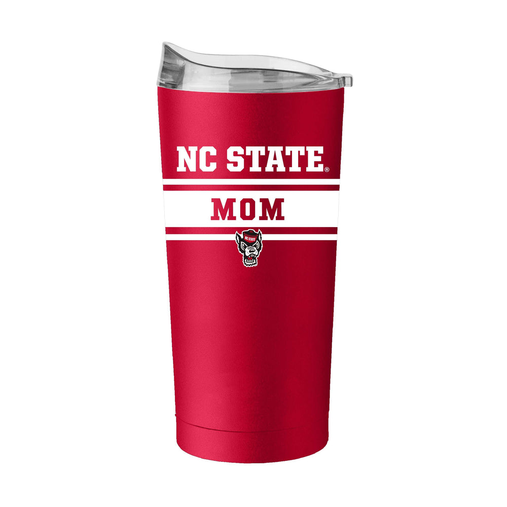 NC State Mom Red 20oz Powder Coat Tumbler - Logo Brands - Flyclothing LLC