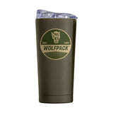 NC State 20oz Badge Powder Coat Tumbler - Logo Brands - Flyclothing LLC