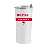 NC State Grandma White 20oz Powder Coat Tumbler - Logo Brands - Flyclothing LLC