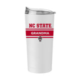 NC State Grandma White 20oz Powder Coat Tumbler - Logo Brands - Flyclothing LLC