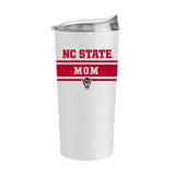 NC State Mom White 20oz Powder Coat Tumbler - Logo Brands - Flyclothing LLC