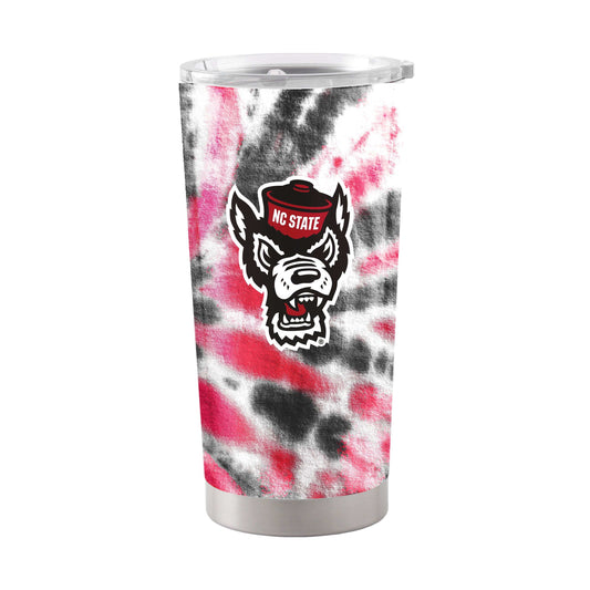 NC State 20oz Tie Dye Stainless Steel Tumbler - Logo Brands - Flyclothing LLC