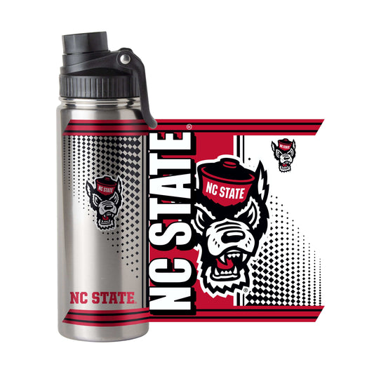NC State 21oz Hero Stainless Twist Top Bottle - Logo Brands - Flyclothing LLC