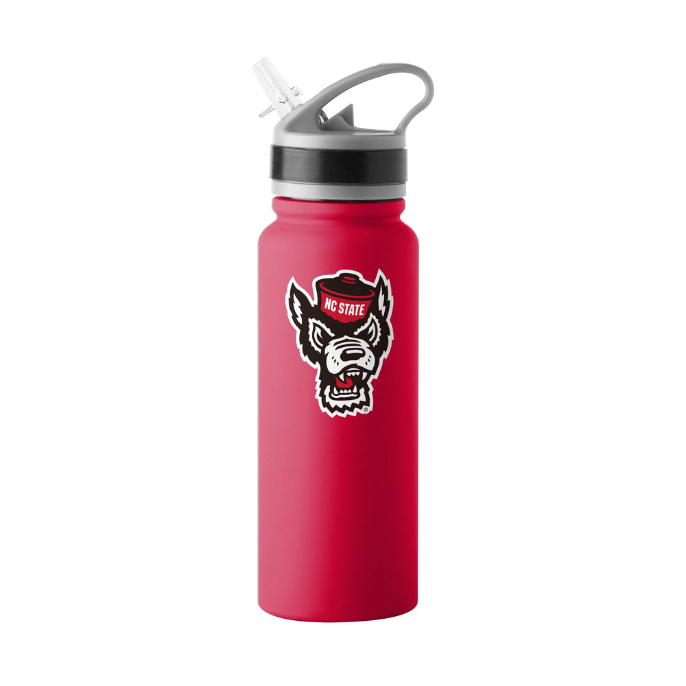 NC State Logo 25oz Stainless Single Wall Flip Top Bottle - Logo Brands - Flyclothing LLC