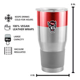 NC State 30oz Colorblock Stainless Steel Tumbler - Logo Brands - Flyclothing LLC