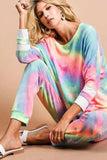 BiBi Tie Dye French Terry Casual Pants - Trendsi - Flyclothing LLC