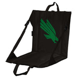 North Texas University Black Stadium Seat - Logo Brands - Flyclothing LLC