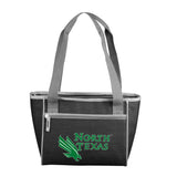 North Texas University Black Crosshatch 16 Can Cooler Tote - Logo Brands - Flyclothing LLC
