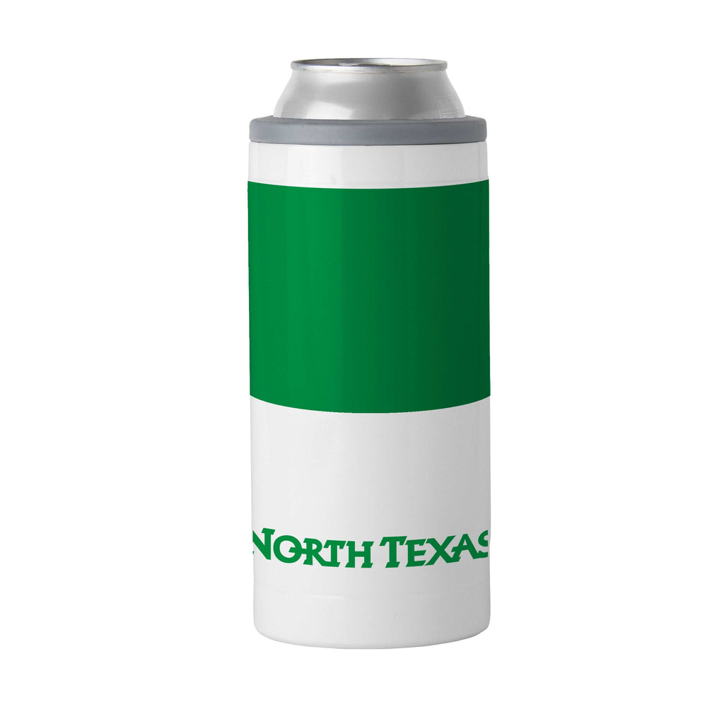 North Texas 12oz Colorblock Slim Can Coolie - Logo Brands - Flyclothing LLC