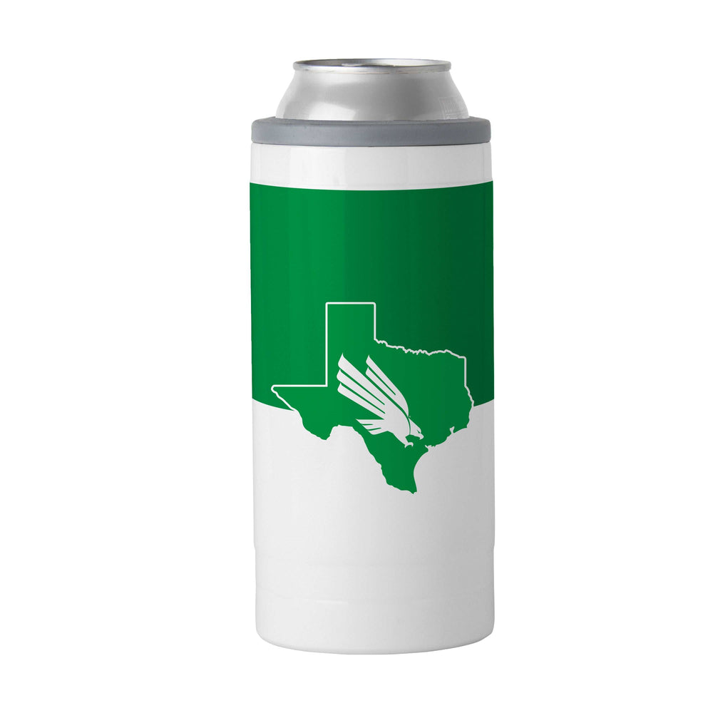 North Texas 12oz Colorblock Slim Can Coolie - Logo Brands - Flyclothing LLC