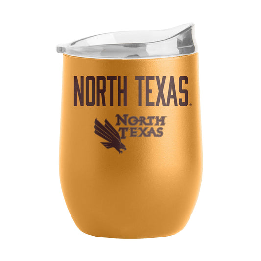 North Texas 16oz Huddle Powder Coat Curved Bev - Logo Brands - Flyclothing LLC