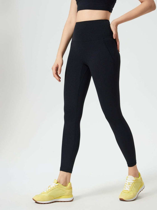 Millennia Wide Waistband Active Leggings - Trendsi - Flyclothing LLC