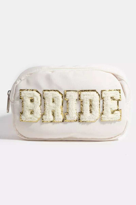 Fame Fuzzy Glitter Bride Crossbody Bag - Trendsi - Flyclothing LLC