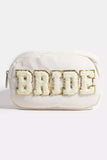 Fame Fuzzy Glitter Bride Crossbody Bag - Trendsi - Flyclothing LLC