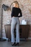 Heimish Full Size Plaid Flare Pants with Wide Waist Band Plus Size - Trendsi - Flyclothing LLC
