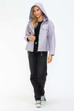 How Dare U Drawstring Hem PU Leather Zip Up Jacket - Trendsi - Flyclothing LLC