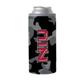 Northern Illinois Black Camo 12oz Slim Can Coolie - Logo Brands - Flyclothing LLC
