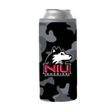 Northern Illinois Black Camo 12oz Slim Can Coolie - Logo Brands - Flyclothing LLC
