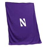 Northwestern Sweatshirt Blanket (Screened) - Logo Brands - Flyclothing LLC