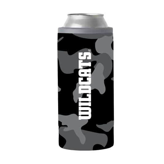 Northwestern 12oz Black Camo Slim Can Coolie - Logo Brands - Flyclothing LLC