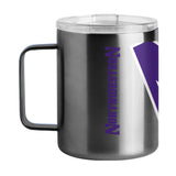 Northwestern 15oz Hype Black Stainless Steel Mug - Logo Brands - Flyclothing LLC