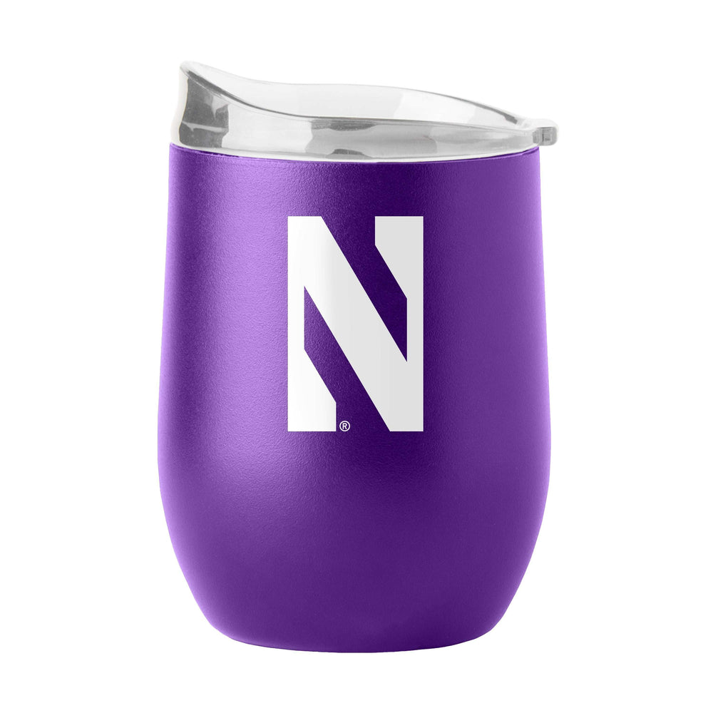 Northwestern 16oz Flipside Powder Coat Curved Bev - Logo Brands - Flyclothing LLC