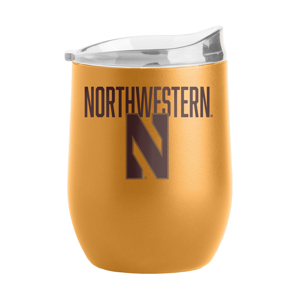 Northwestern 16oz Huddle Powder Coat Curved Bev - Logo Brands - Flyclothing LLC