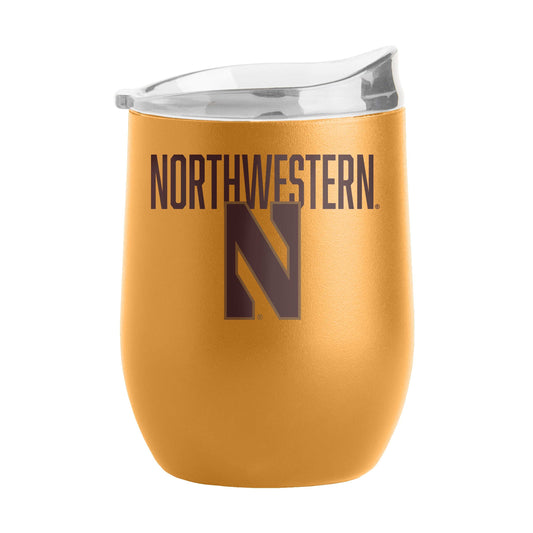 Northwestern 16oz Huddle Powder Coat Curved Bev - Logo Brands - Flyclothing LLC