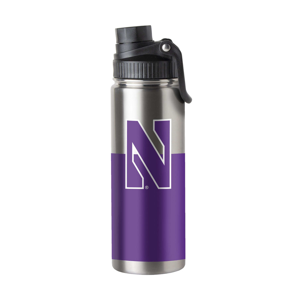 Northwestern 21oz Colorblock Twist Top Water Bottle - Logo Brands - Flyclothing LLC
