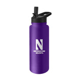 Northwestern 34oz Campus Color Stainless Quencher Bottle - Logo Brands - Flyclothing LLC