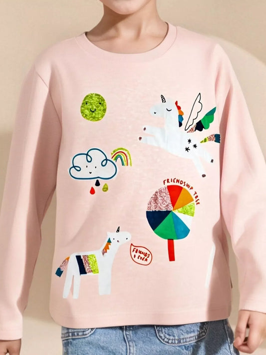 Children's Unicorn Long Sleeve T-Shirt - Trendsi - Flyclothing LLC